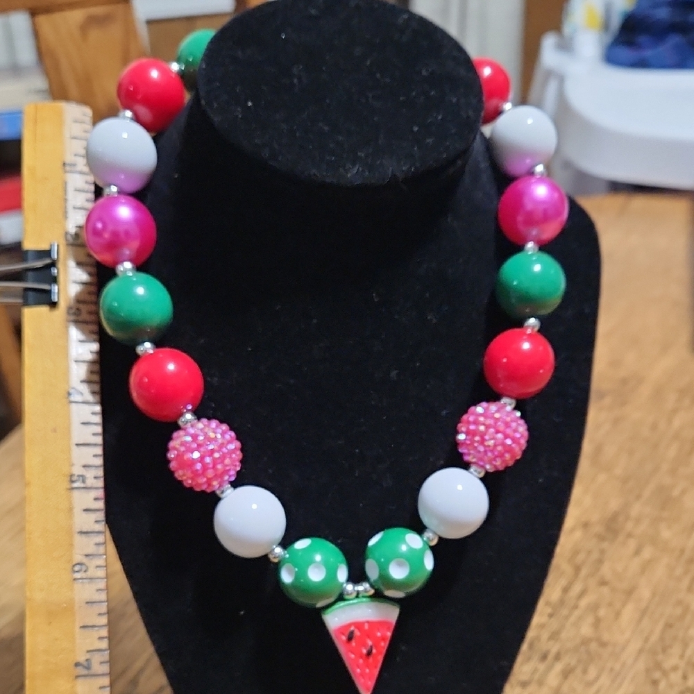 Colorful Kids Watermelon Necklace